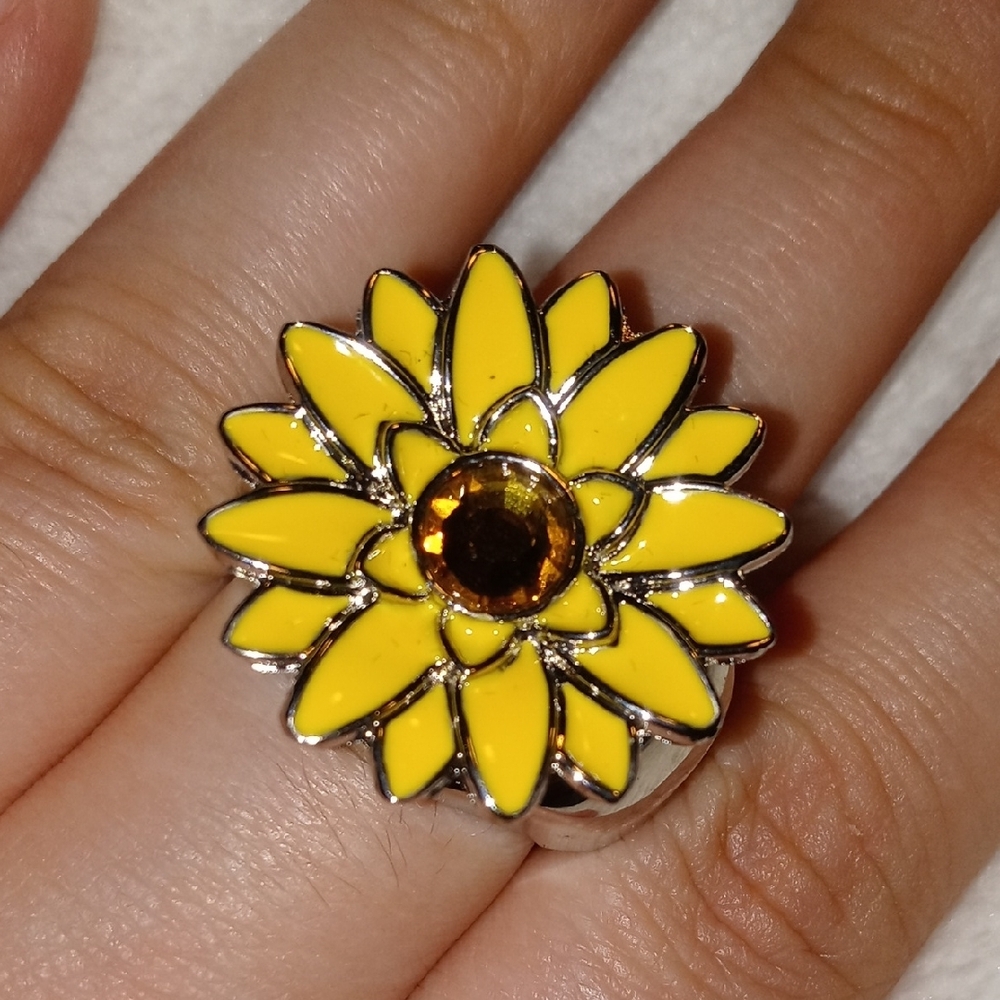 Yellow Sunflower Ring